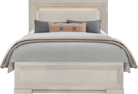 Royal Park Ivory 3 Pc Queen Panel Bed