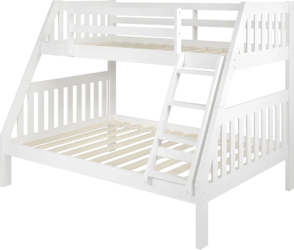 Kids Matej I White Twin/Full Bunk Bed
