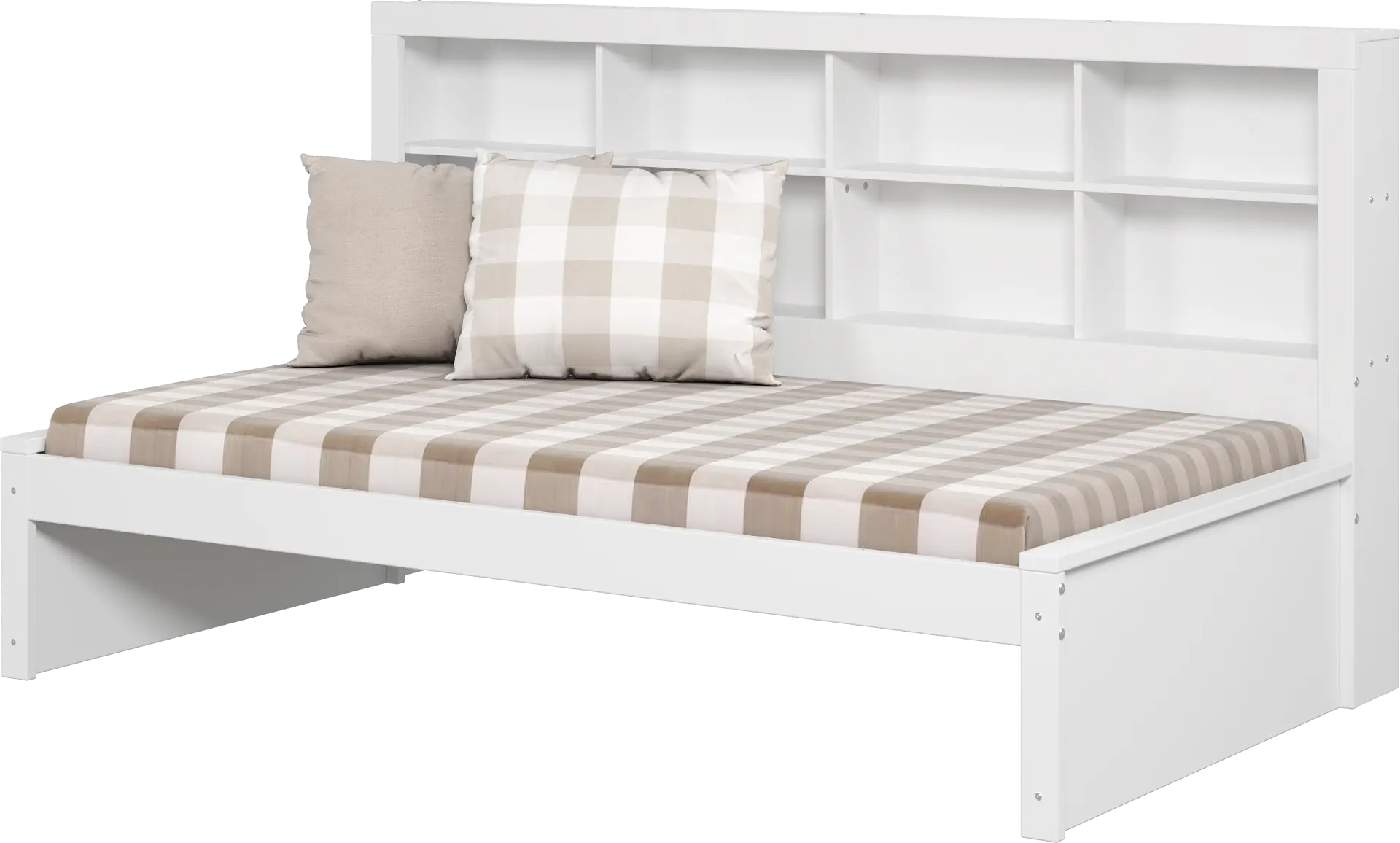Kids Biserka I White Twin Day Bed with Bookcase