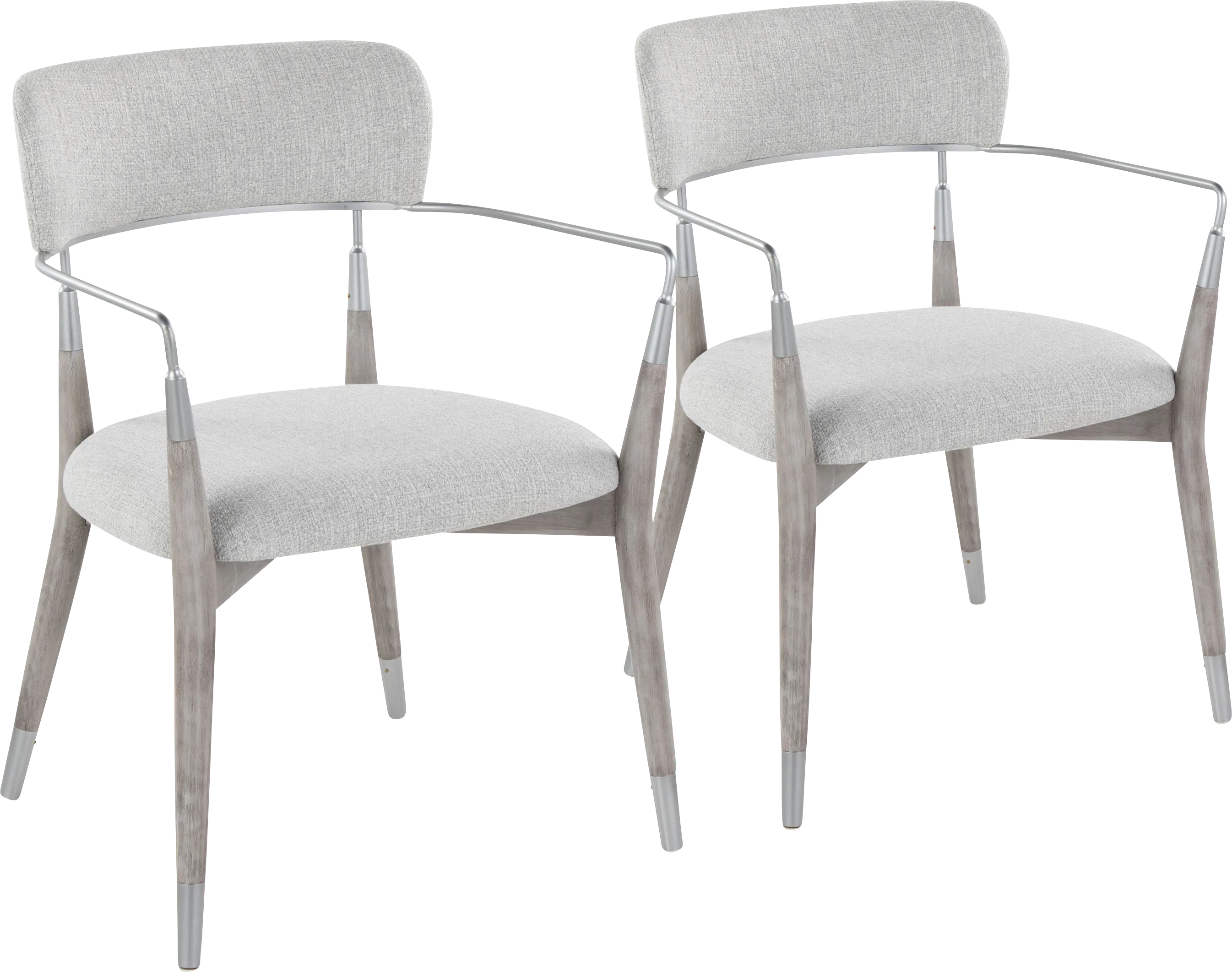 Mackling Gray Arm Chair, Set of 2 - Thumbnail - Image 1