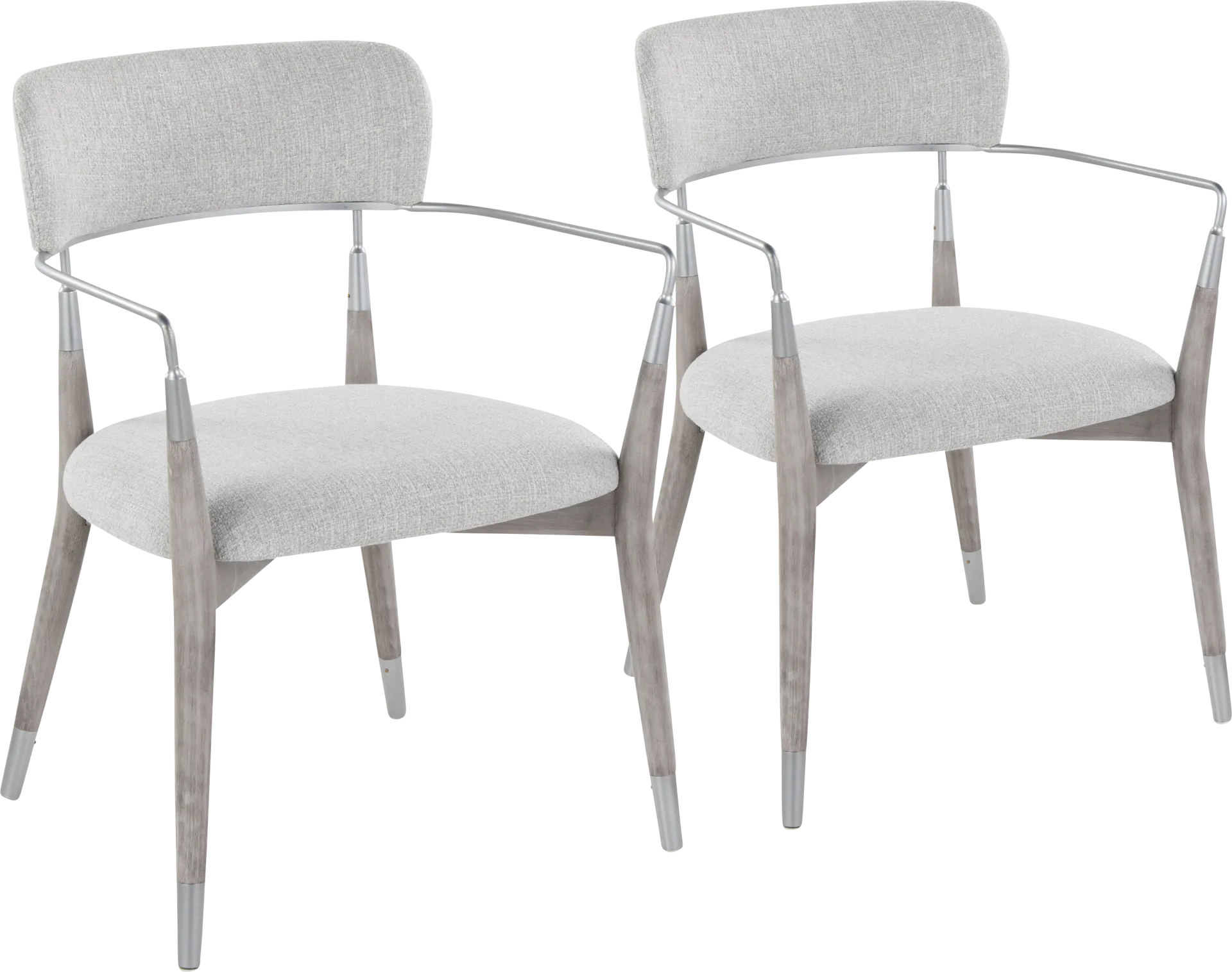Mackling Gray Arm Chair, Set of 2 - Image 1