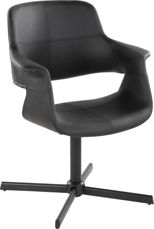 Donneita Black Swivel Accent Chair