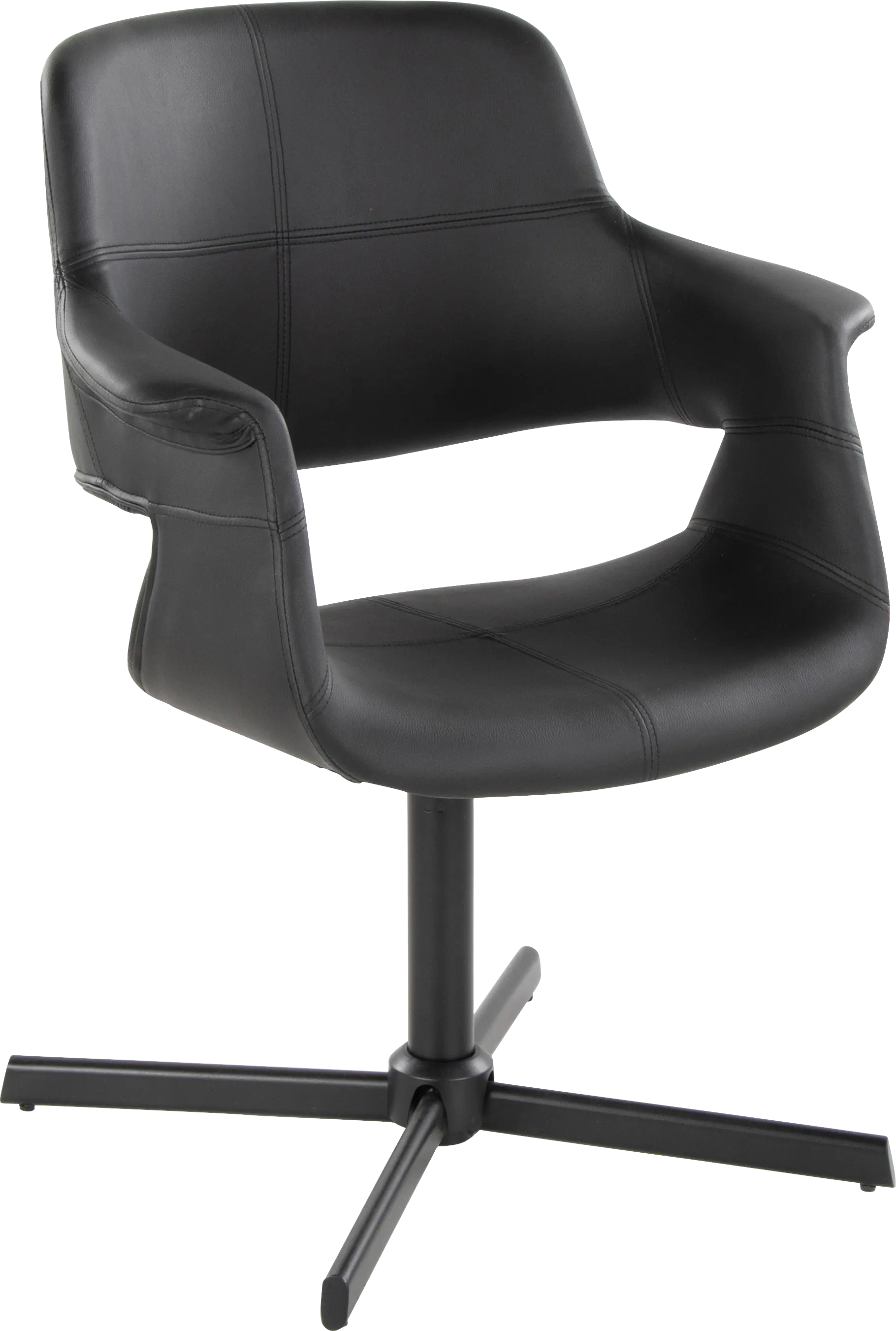 Donneita Black Swivel Accent Chair