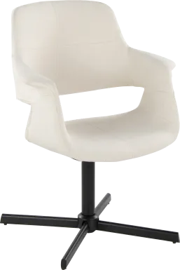 Donneita Cream Swivel Accent Chair