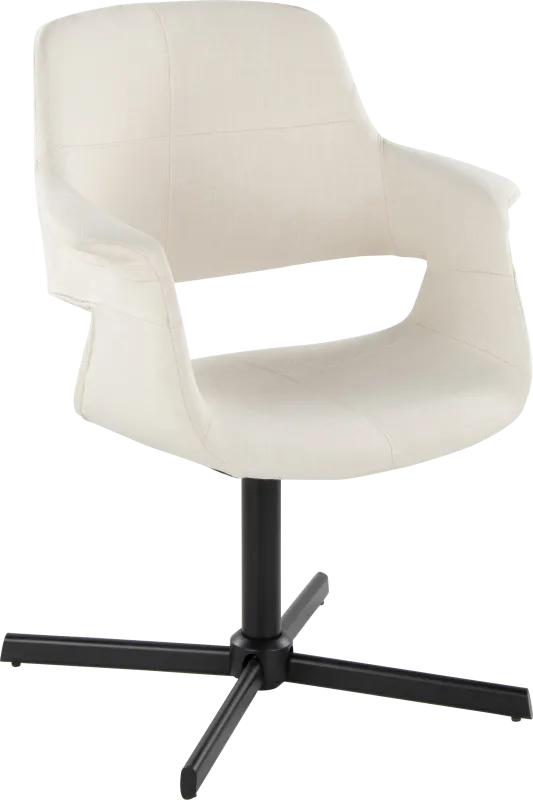 Donneita Cream Swivel Accent Chair