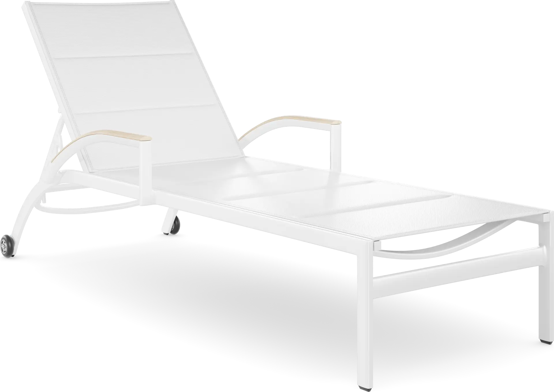 Solana White Outdoor Chaise