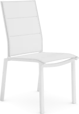 Solana White Outdoor Side Chair
