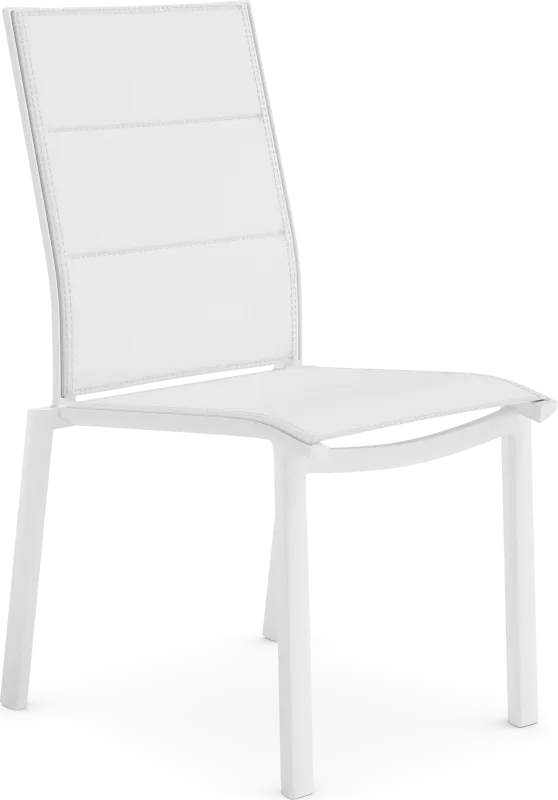 Solana White Outdoor Side Chair