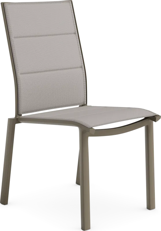 Solana Taupe Outdoor Side Chair