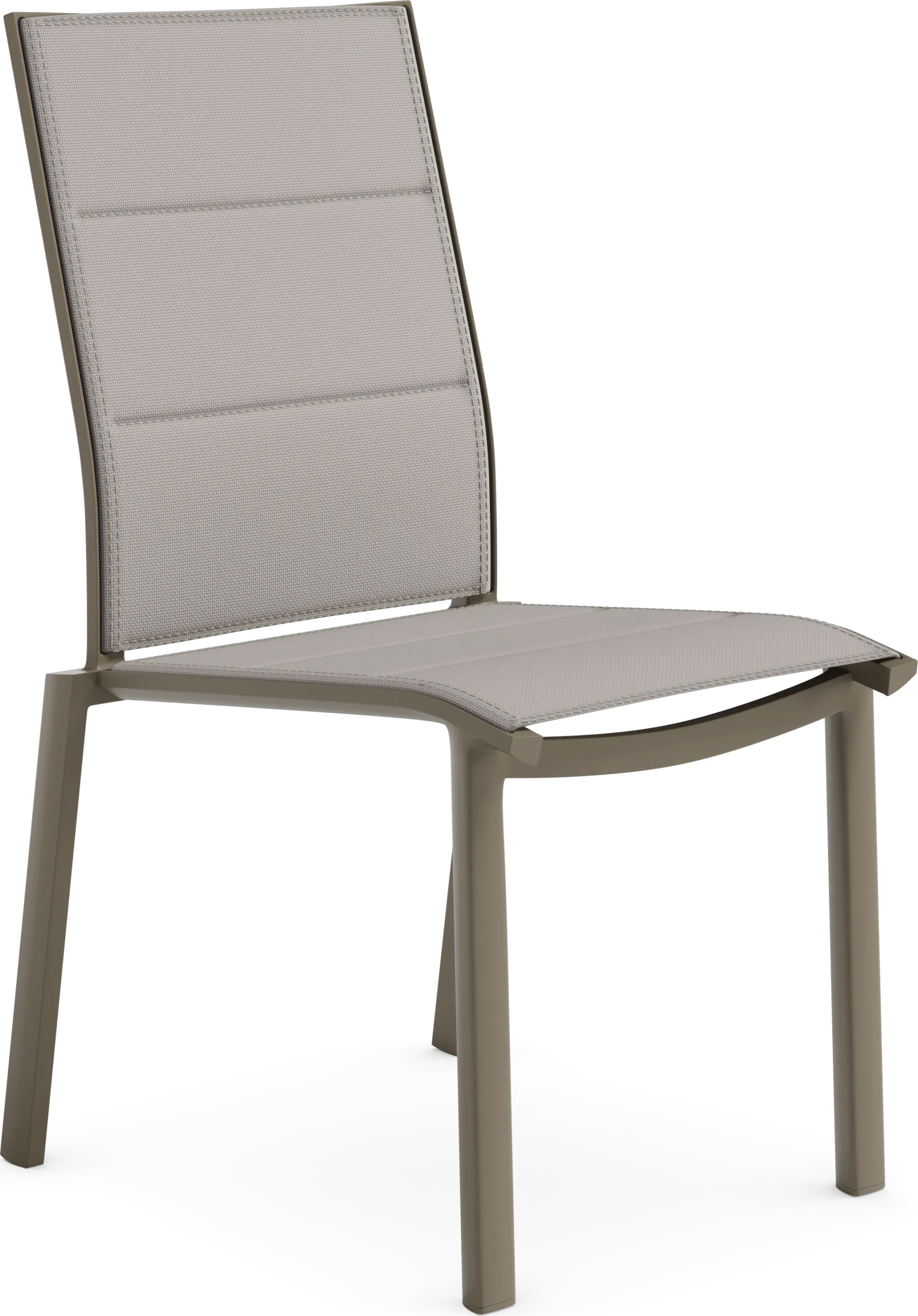 Solana Taupe Outdoor Side Chair - Image 2