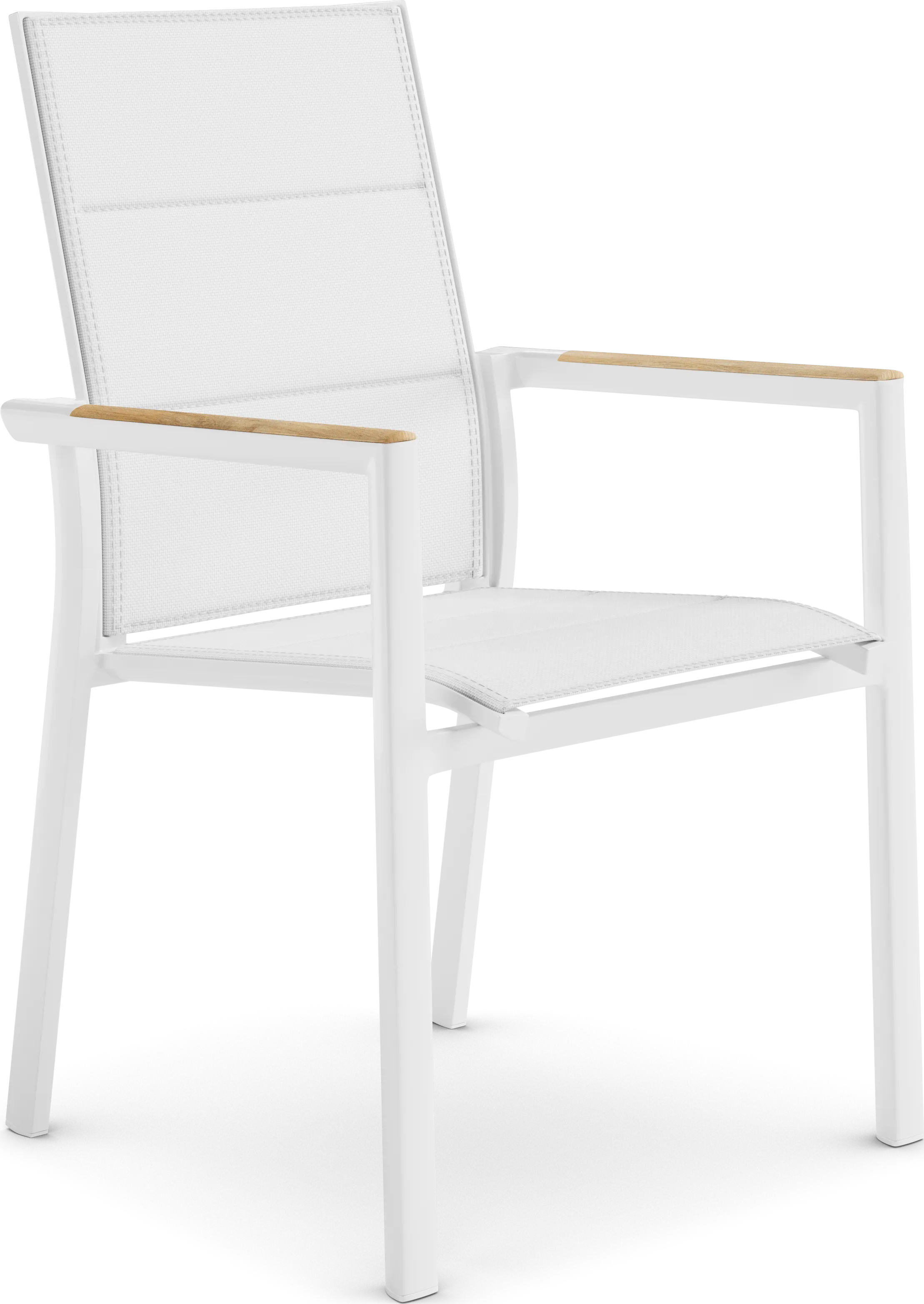 Solana White 7 Pc 70 in. Rectangle Outdoor Dining Set - Thumbnail - Image 7