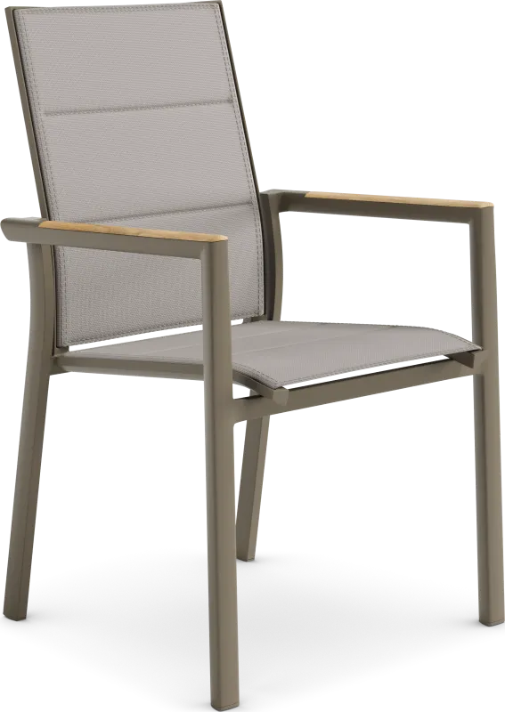 Solana Taupe Outdoor Arm Chair
