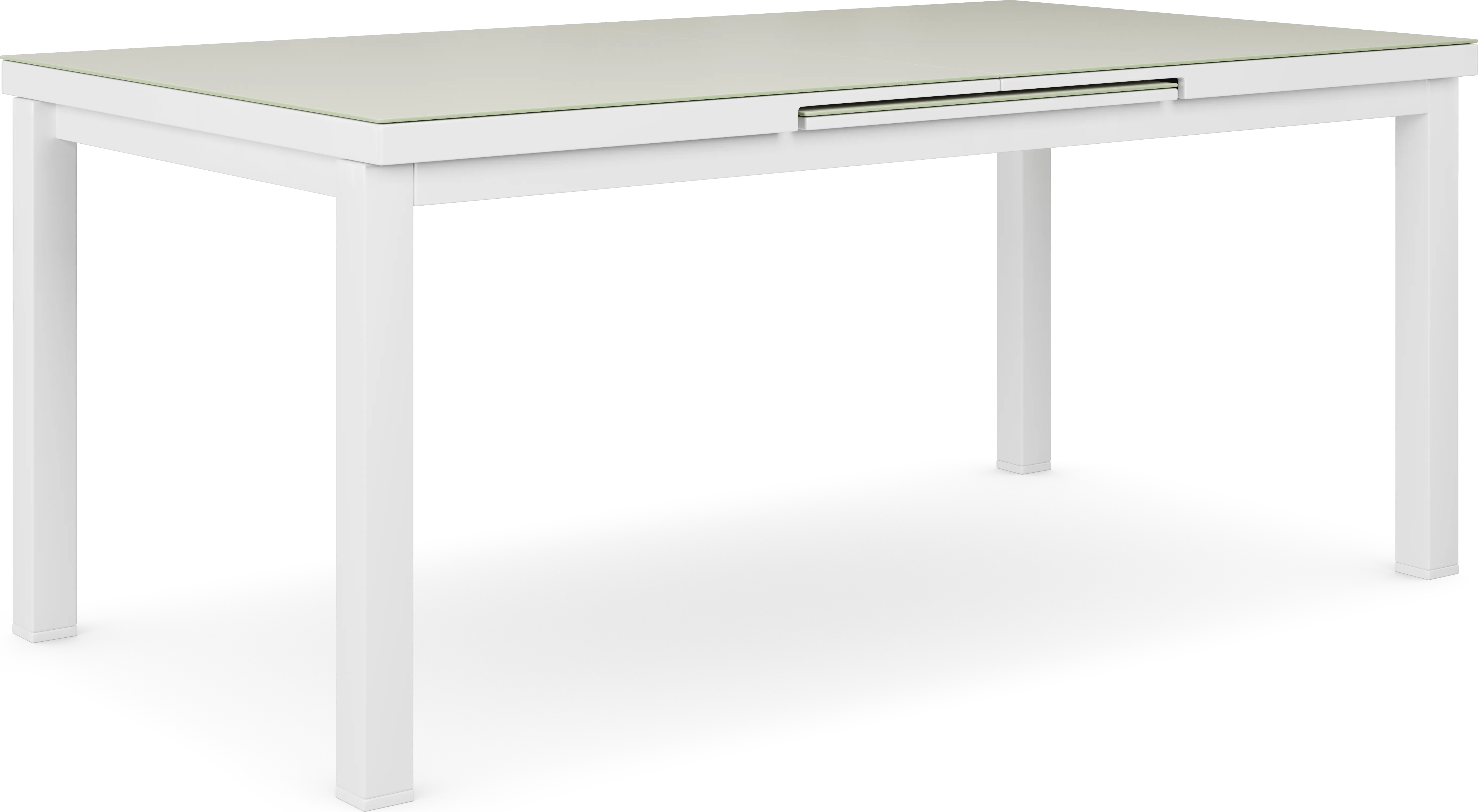 Solana White 5 Pc 71-94 in. Rectangle Outdoor Dining Set - Thumbnail - Image 2