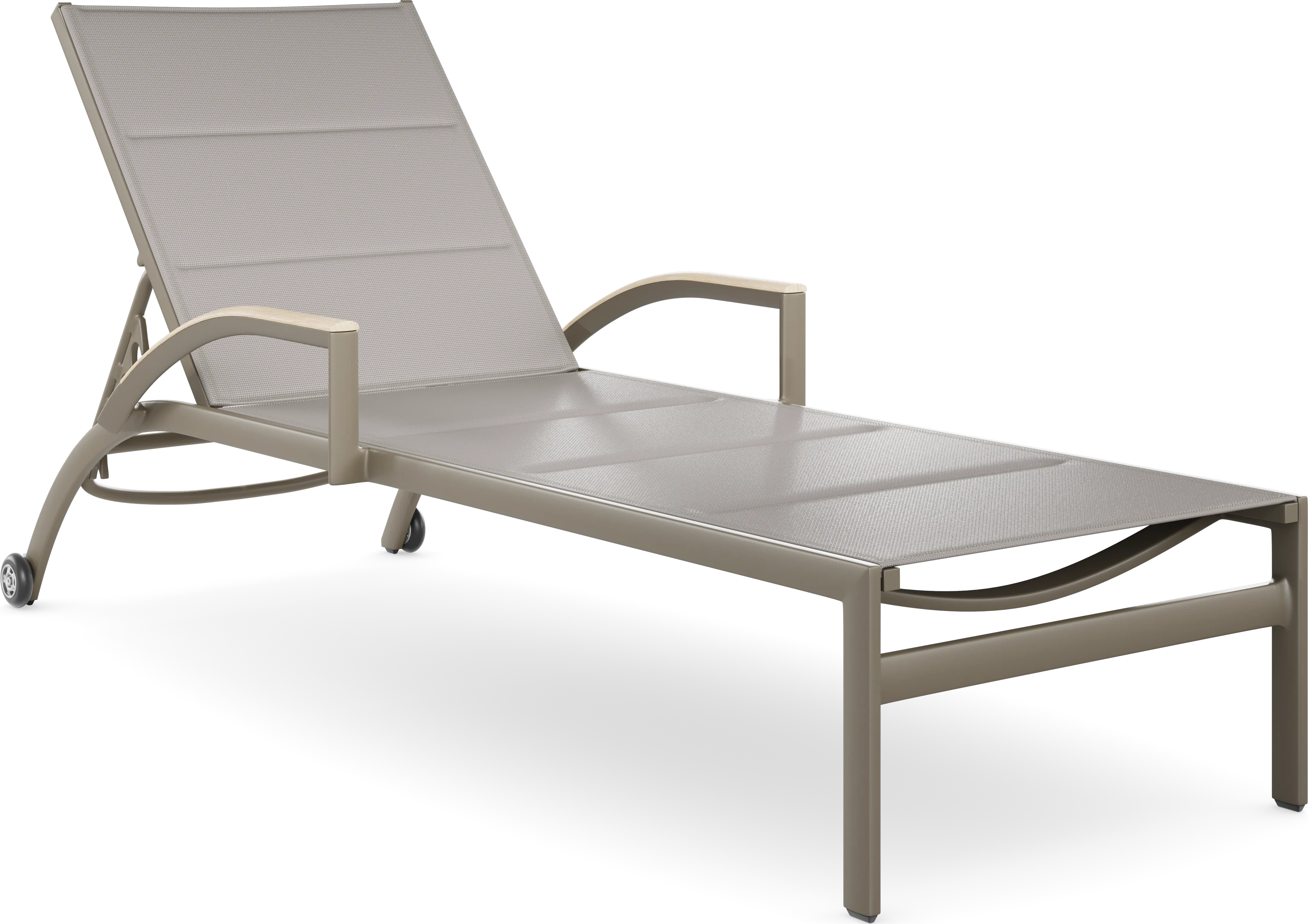 Solana Taupe Outdoor Chaise - Thumbnail - Image 1