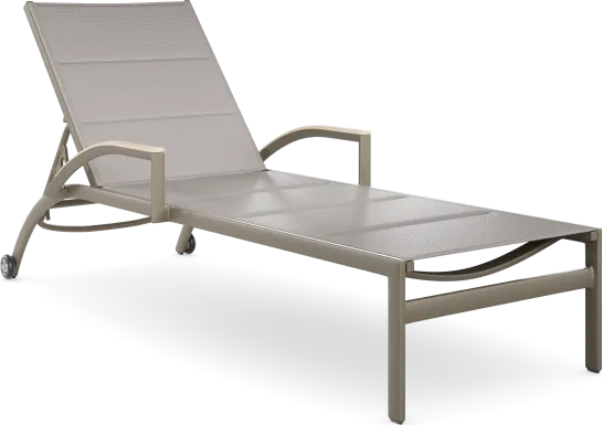 Solana Taupe Outdoor Chaise