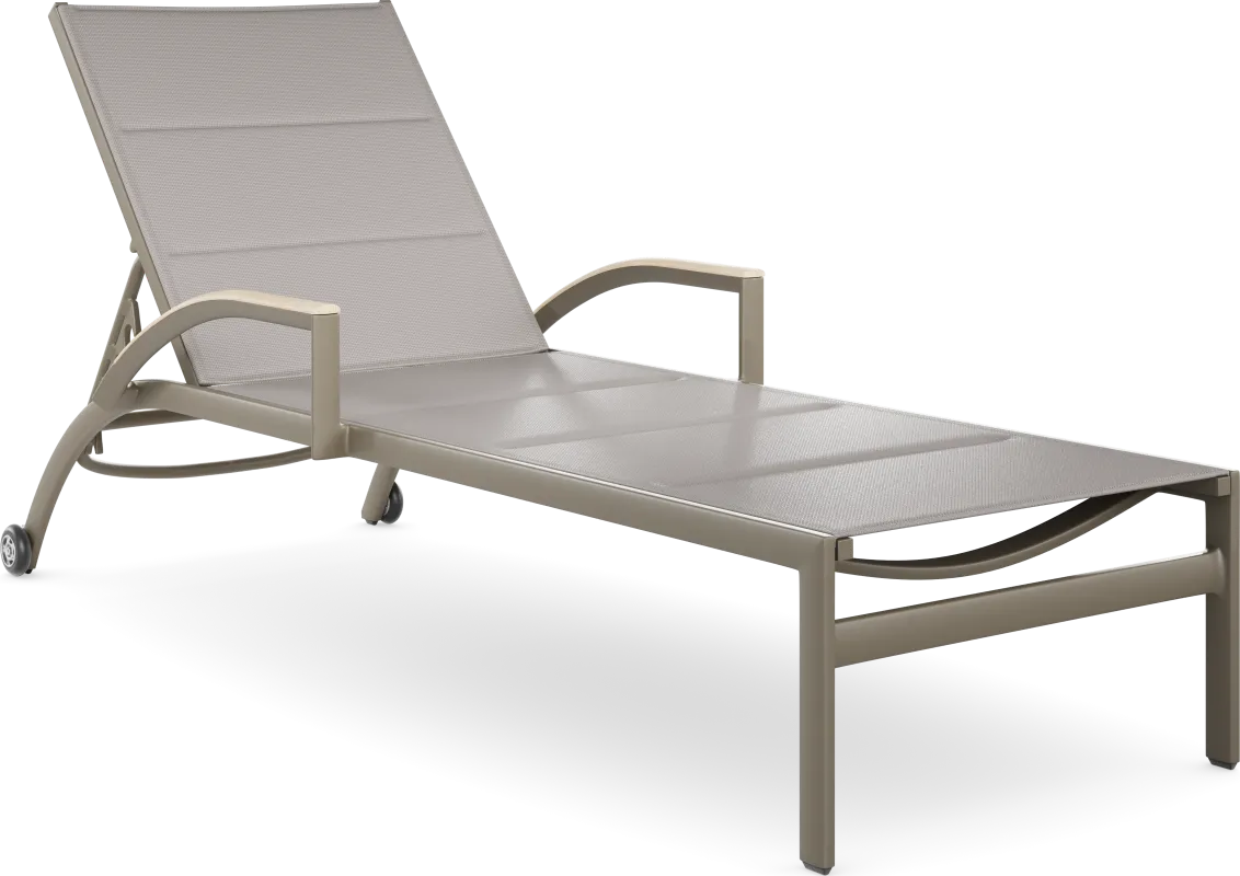 Solana Taupe Outdoor Chaise