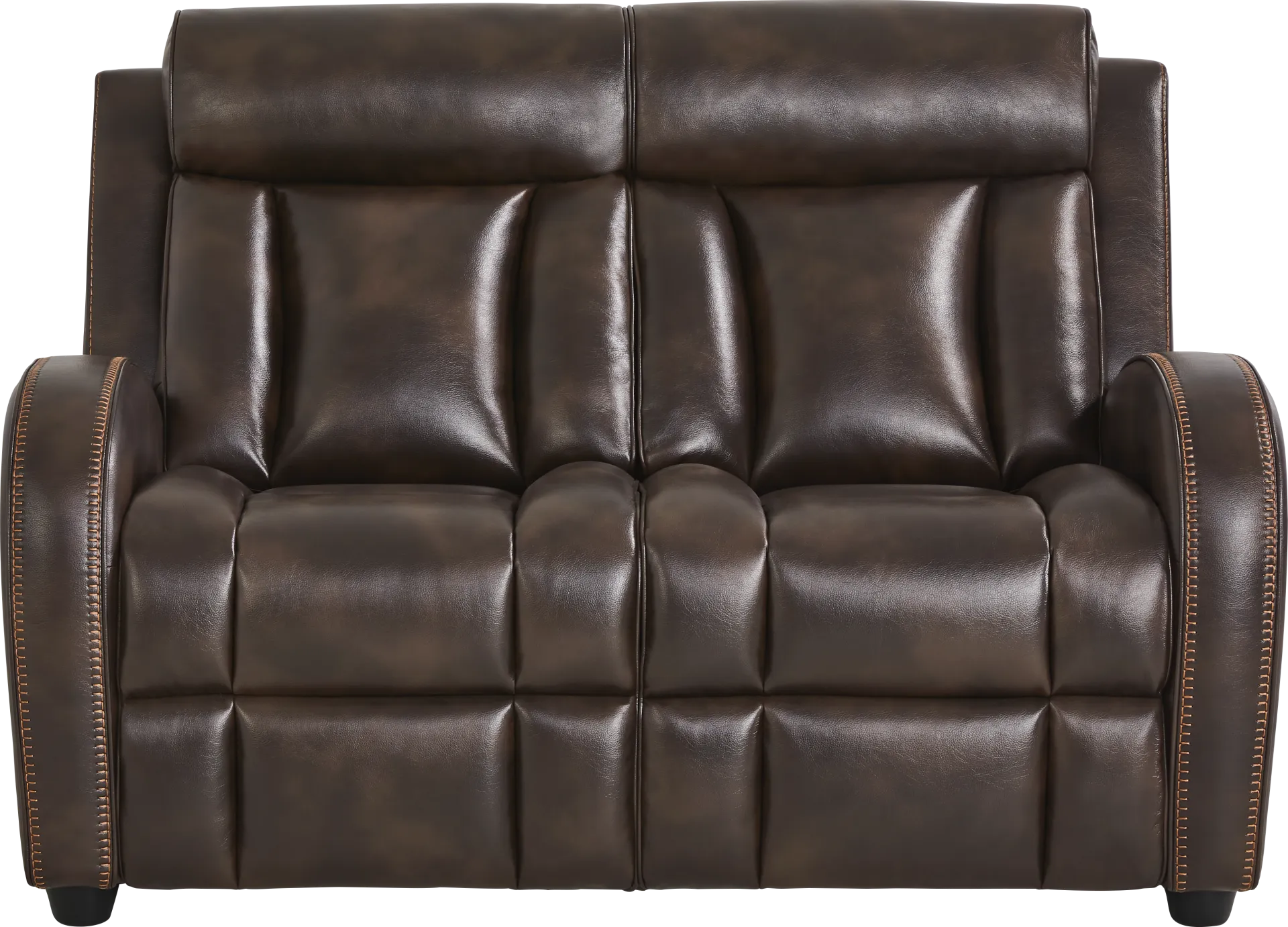 Copperfield Brown Loveseat - Image 1