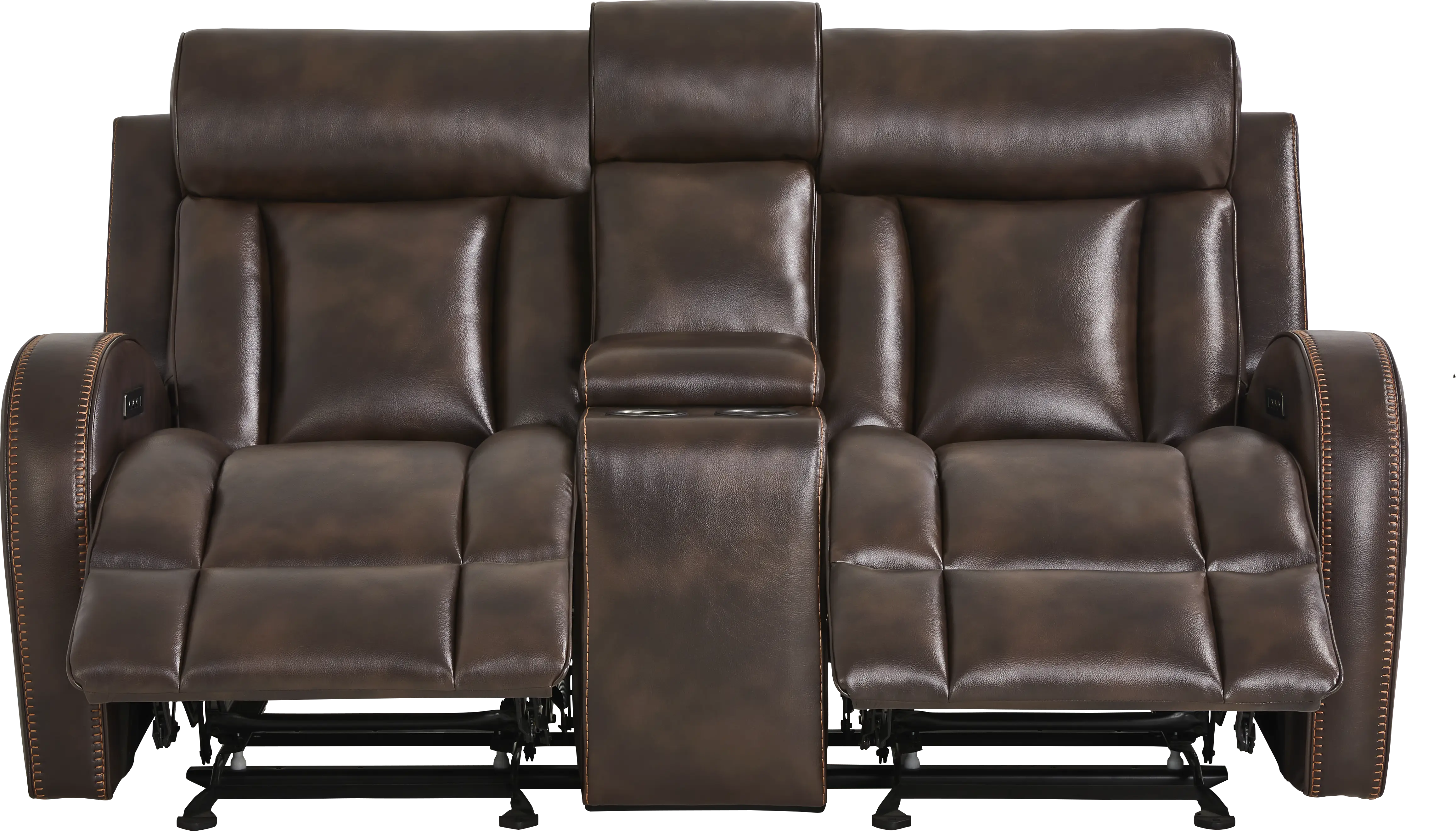 Copperfield Brown 8 Pc Dual Power Reclining Living Room - Thumbnail - Image 7