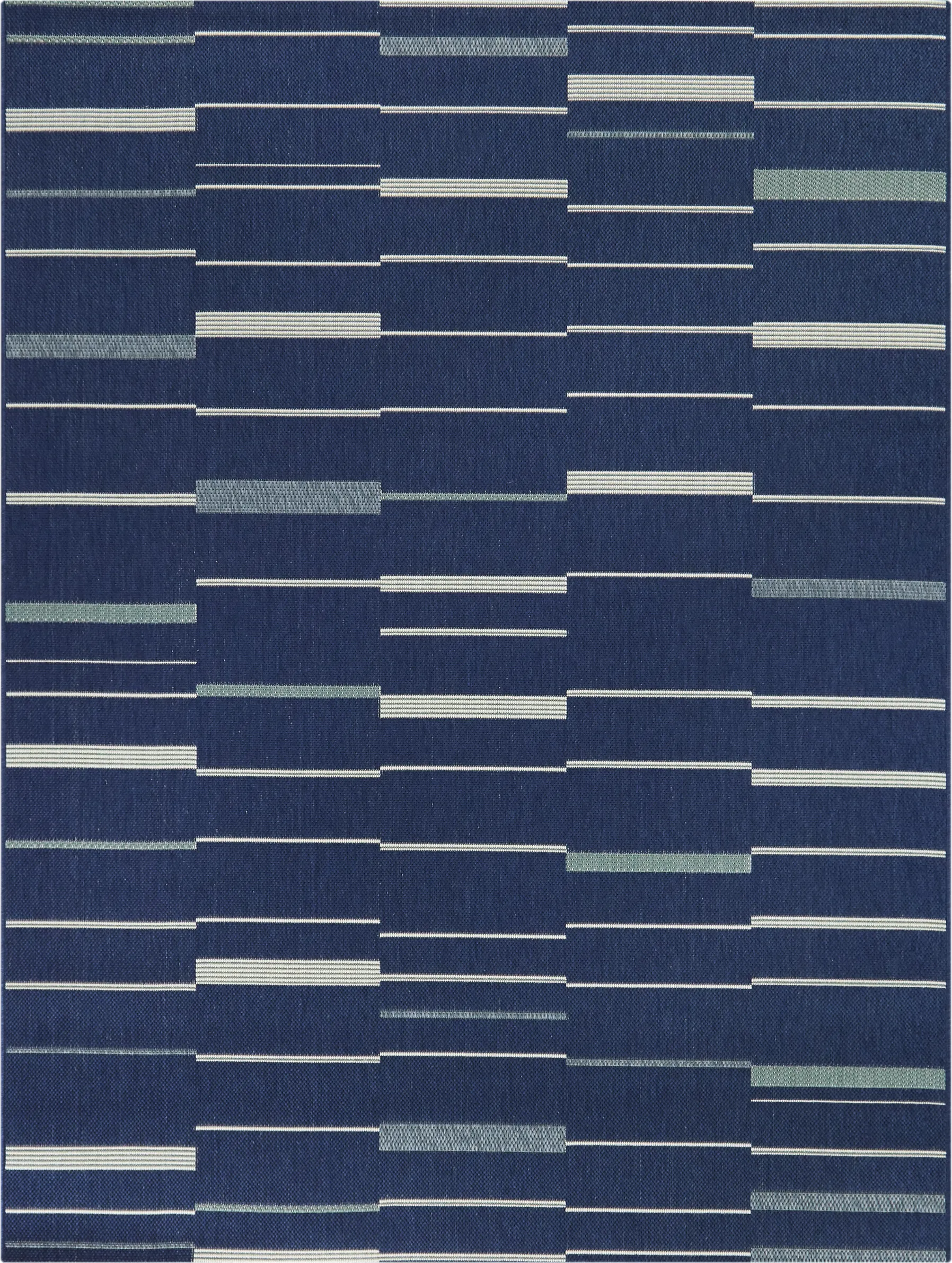 Lazuli Dark Blue 7'10 x 10' Indoor/Outdoor Rug - Image 1