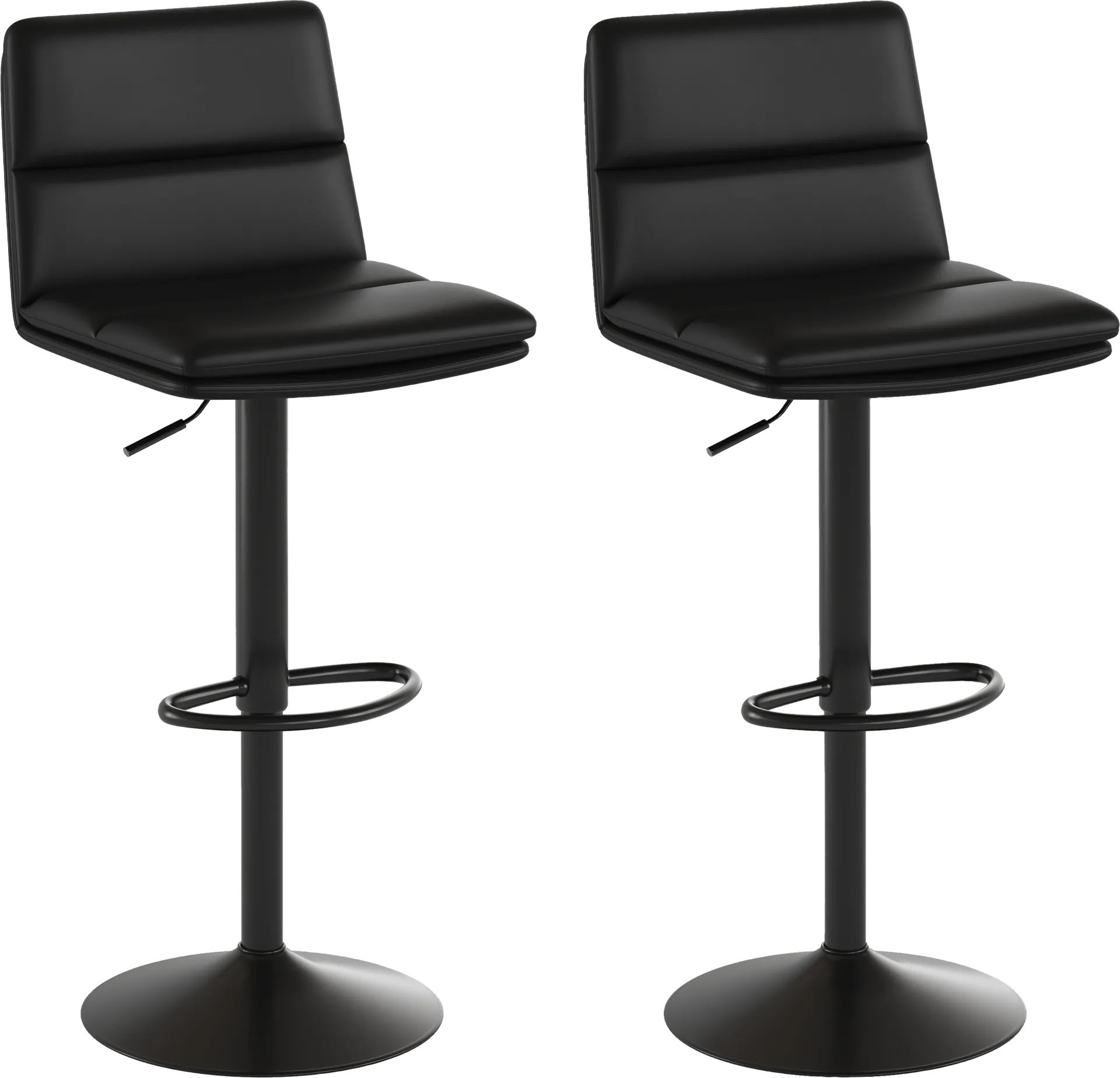 Chickaree Black Barstool, Set of 2 - Image 1