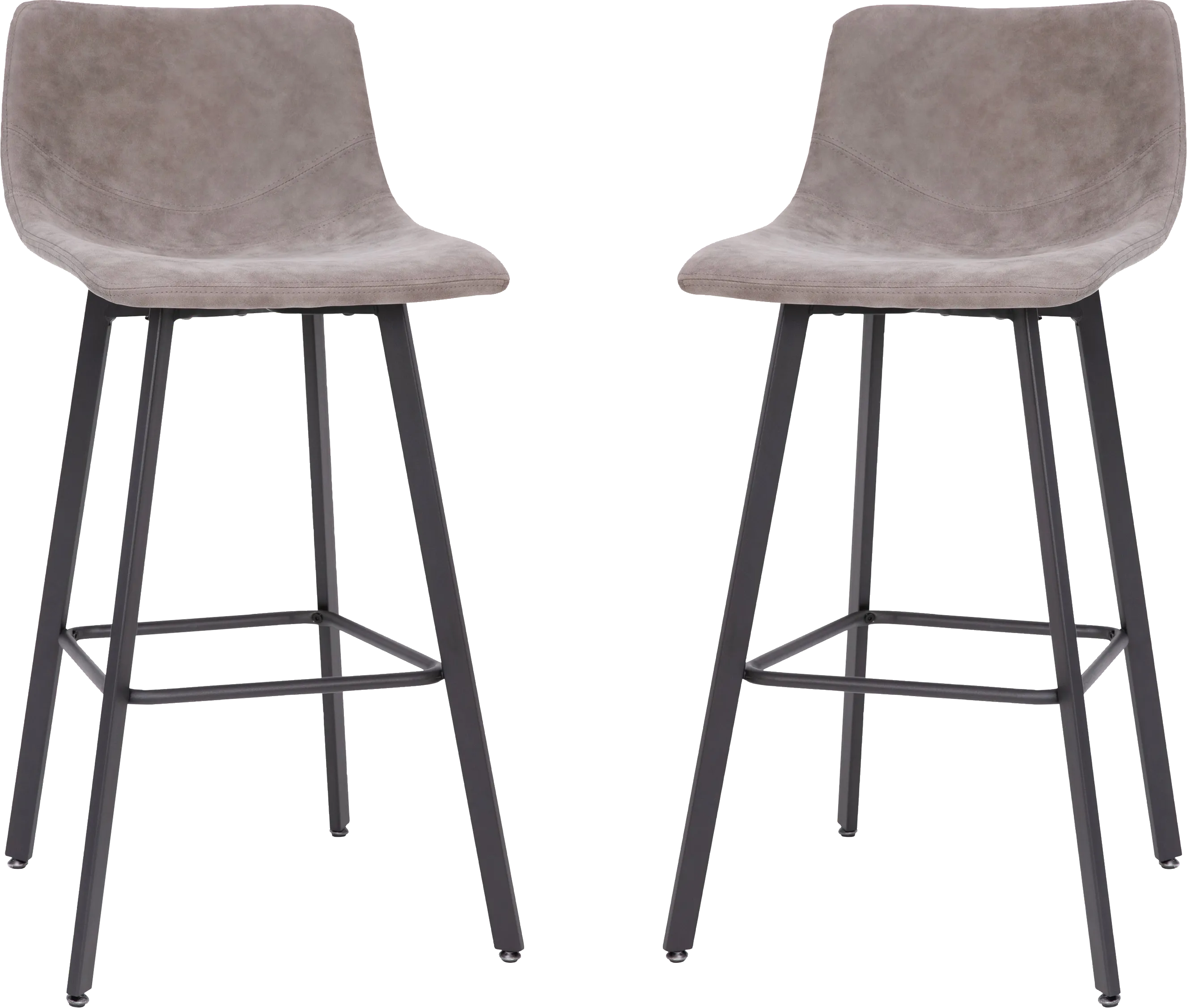 Hiefield Gray Barstool, Set of 2 - Thumbnail - Image 1