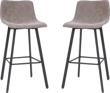 Hiefield Gray Barstool, Set of 2