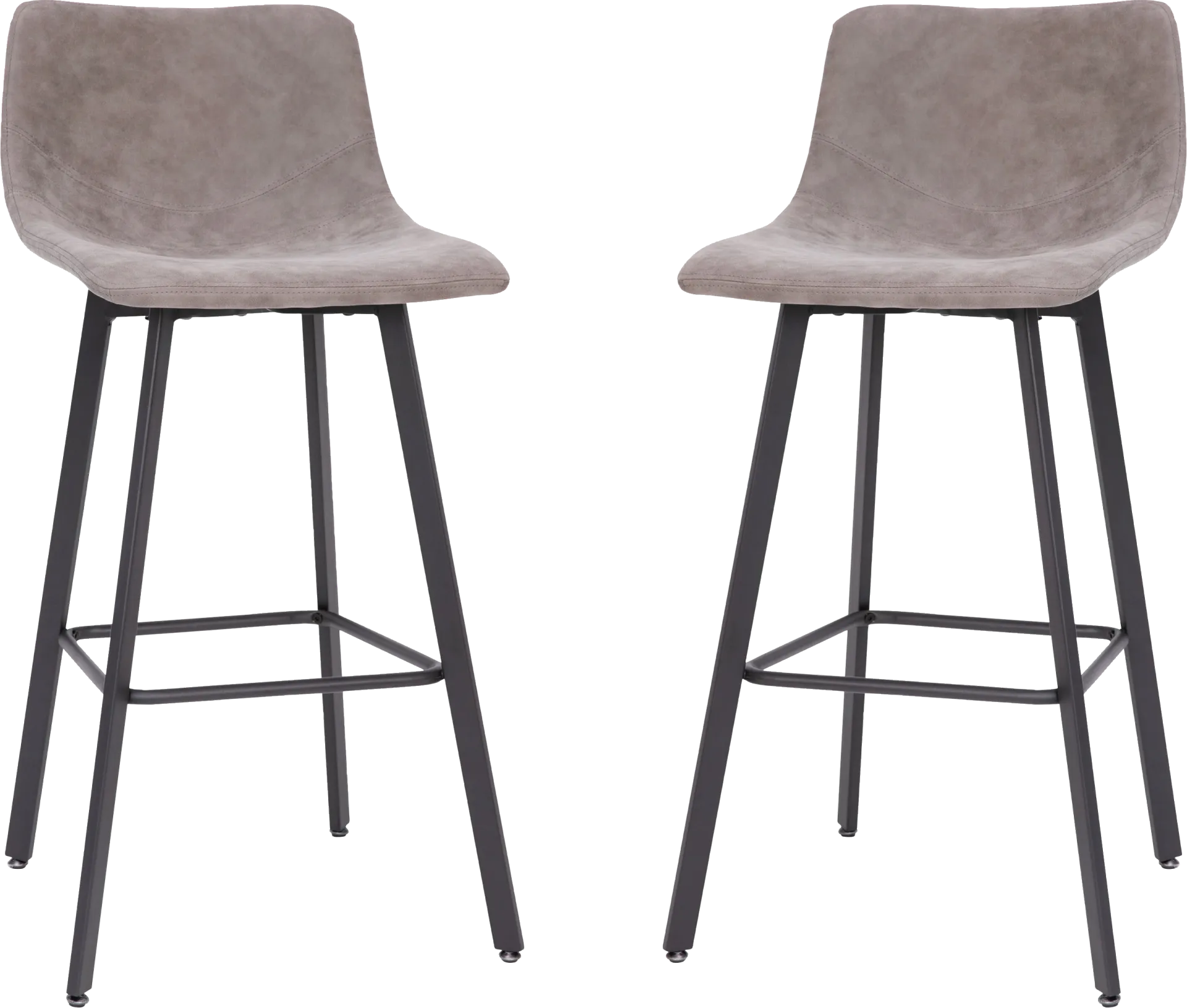 Hiefield Gray Barstool, Set of 2 - Image 1