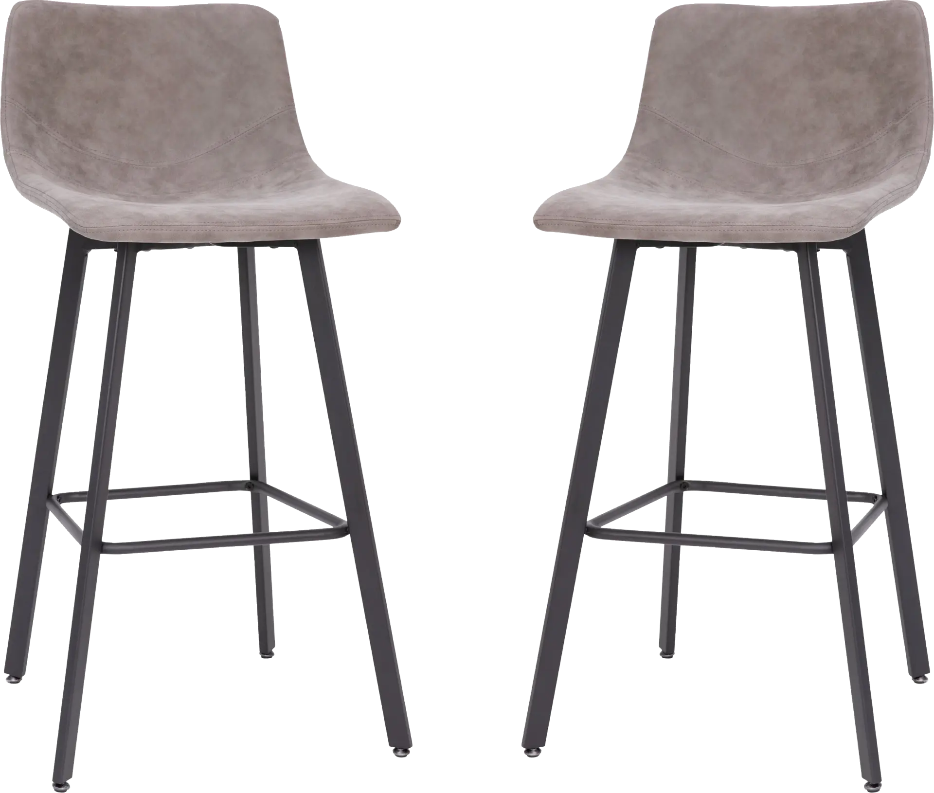 Hiefield Gray Barstool, Set of 2