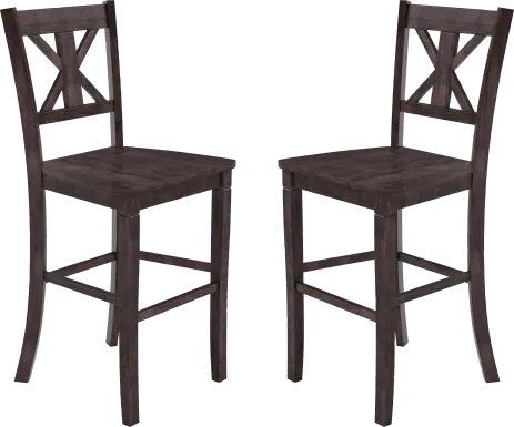 Latourette Gray Barstool, Set of 2