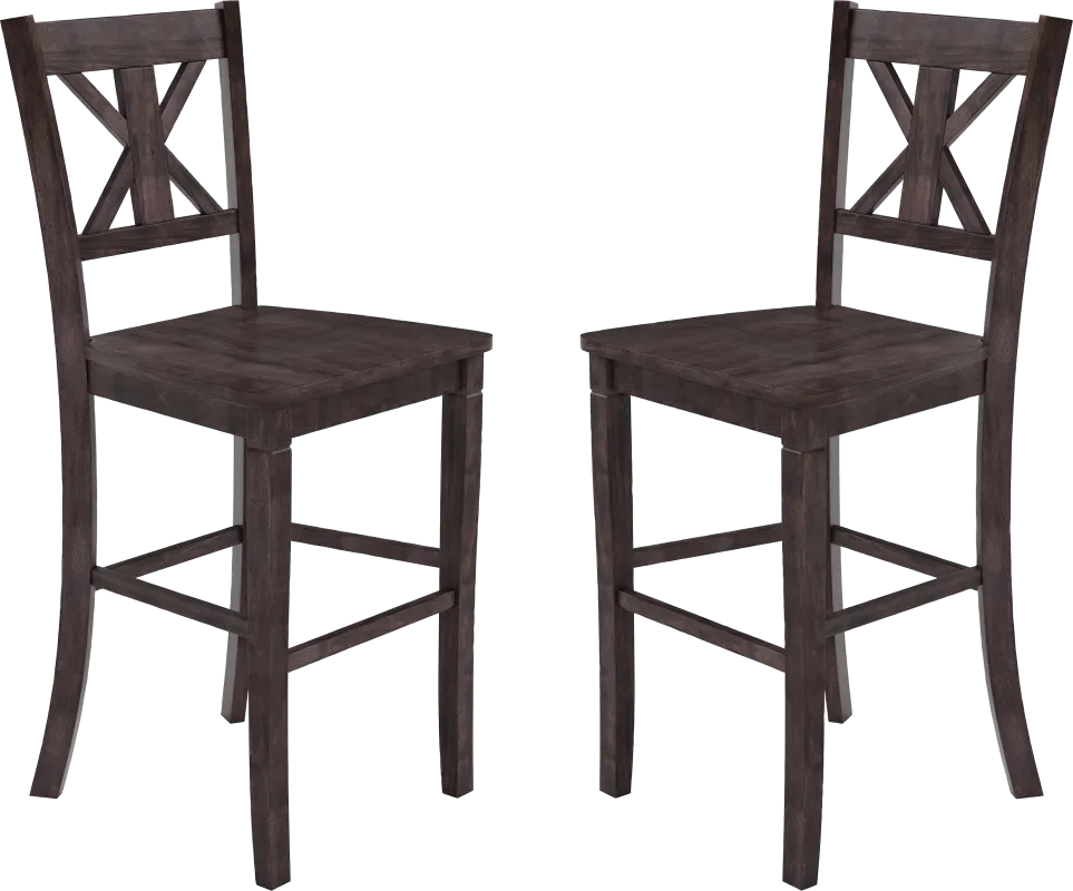 Latourette Gray Barstool, Set of 2