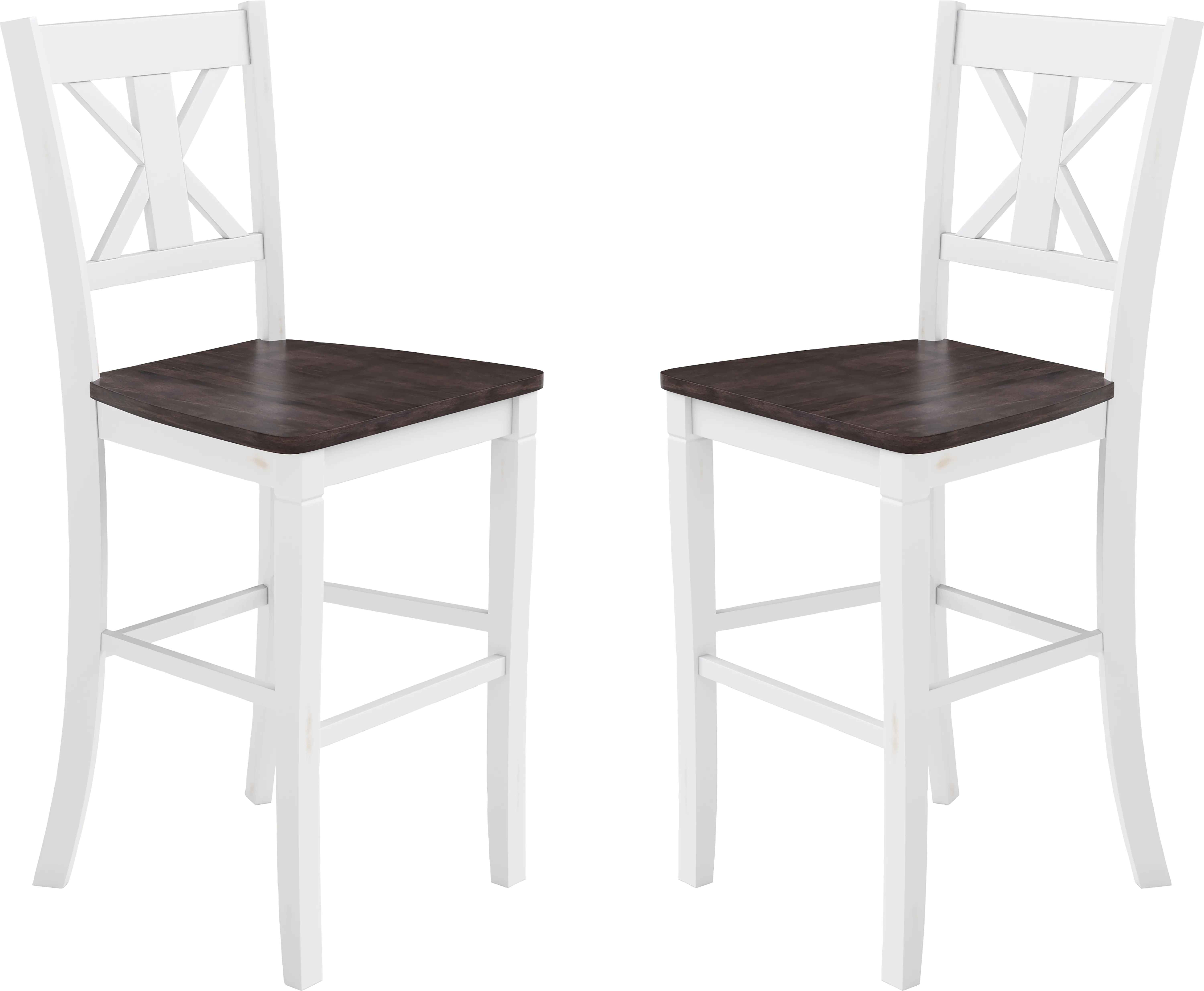 Latourette White Barstool, Set of 2 - Thumbnail - Image 1