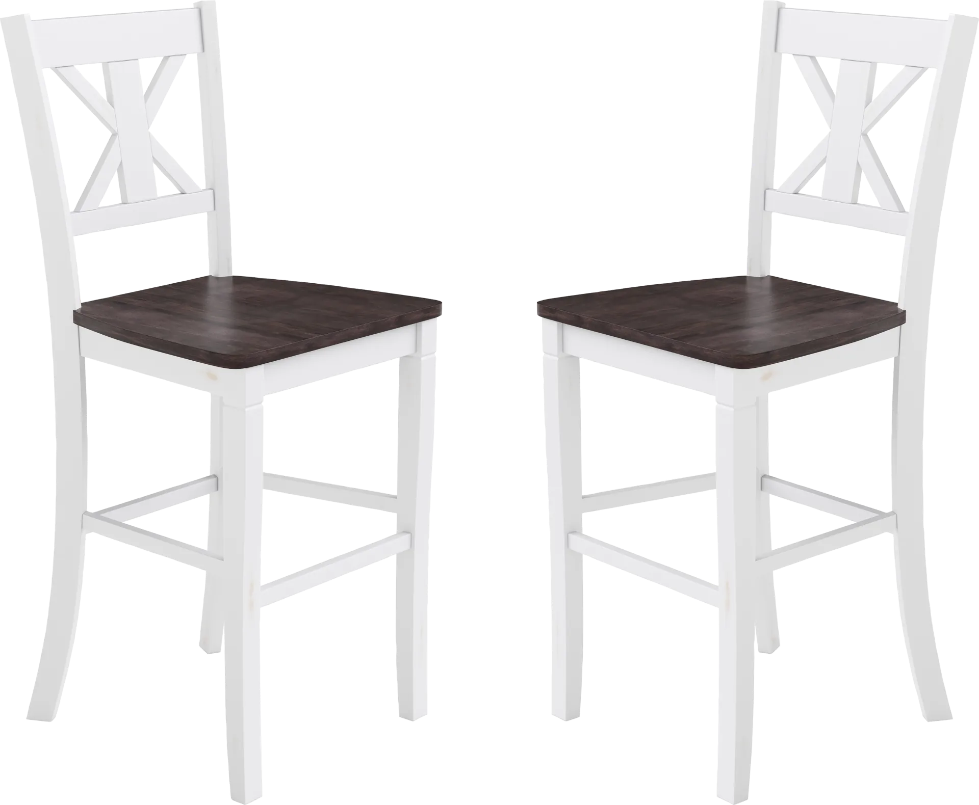 Latourette White Barstool, Set of 2 - Image 1
