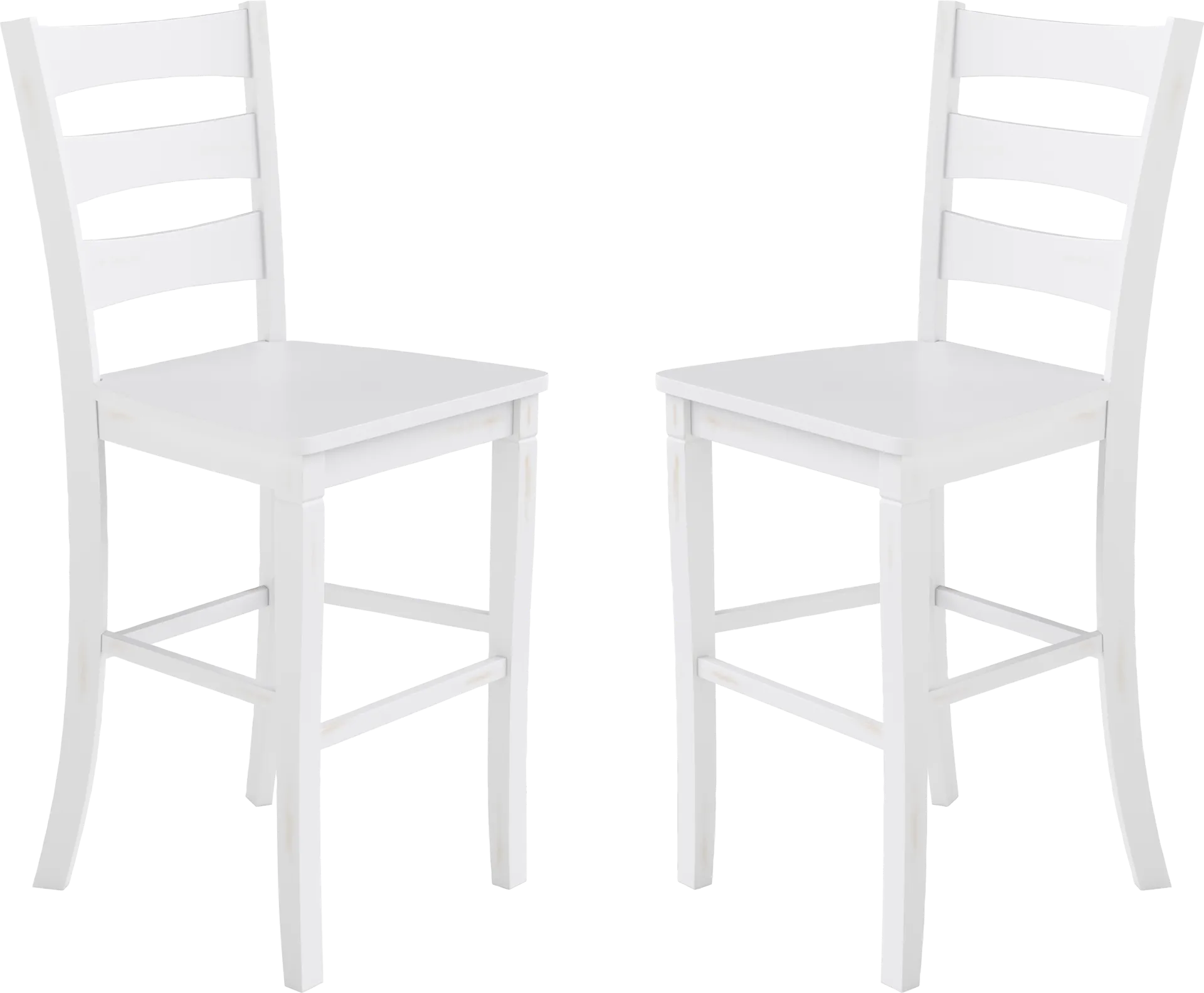 Madrona White Barstool, Set of 2 - Image 1