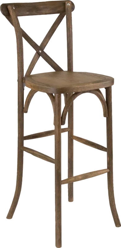 Henrici I Brown Barstool