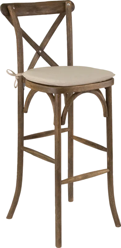 Henrici II Brown Barstool