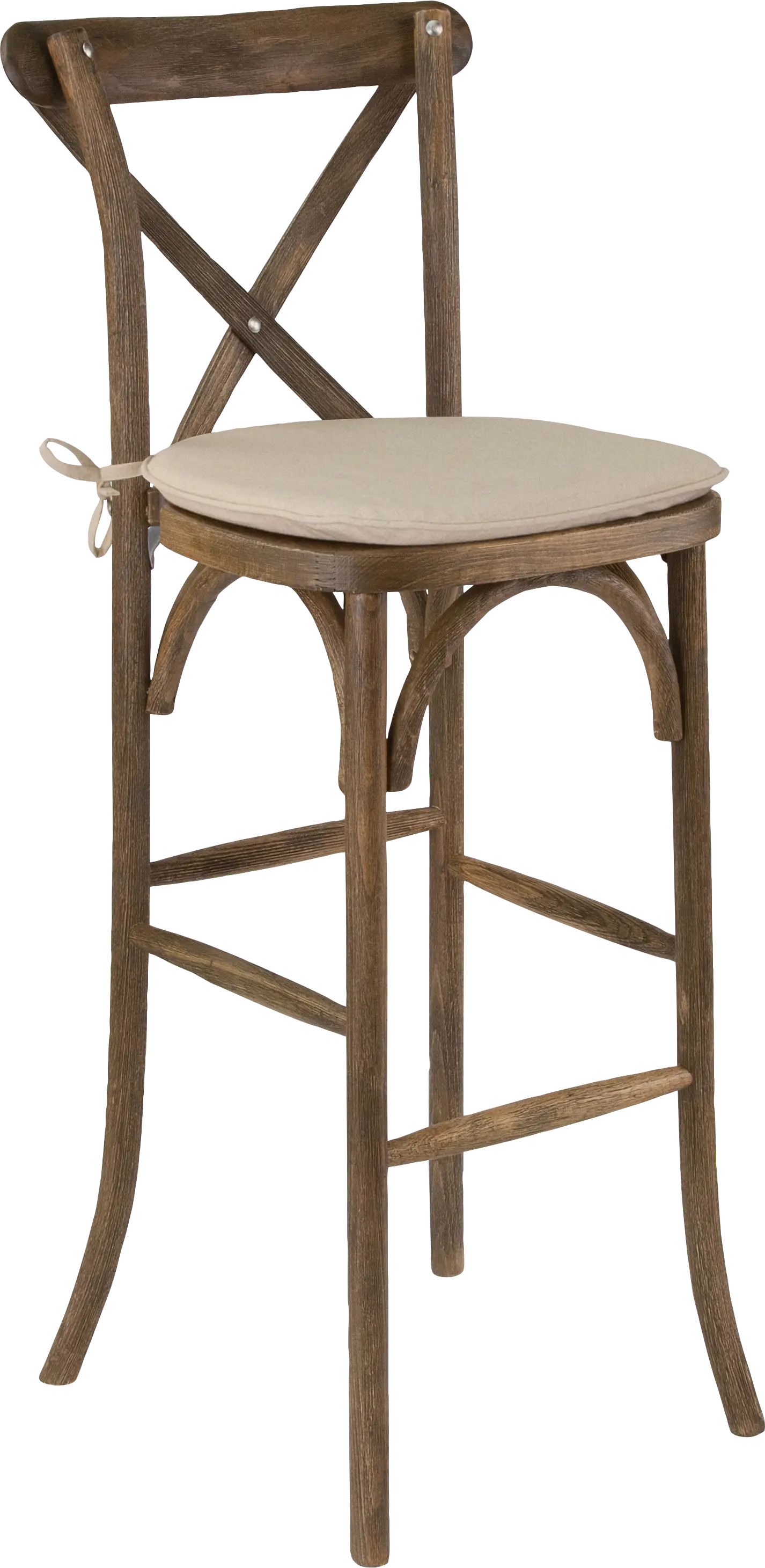 Henrici II Brown Barstool
