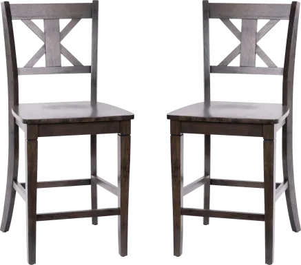 Latourette Gray Counter Height Stool, Set of 2