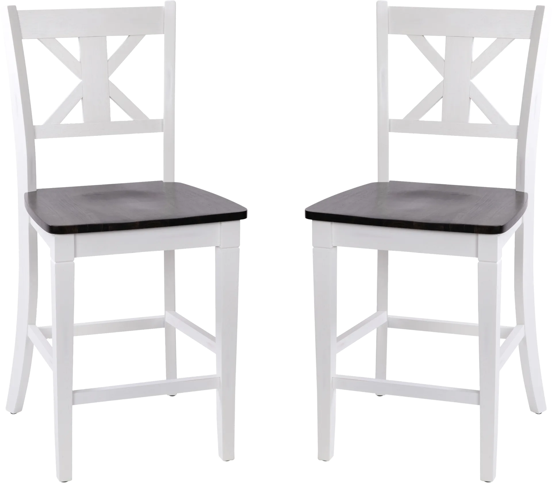 Latourette White Counter Height Stool, Set of 2 - Image 1