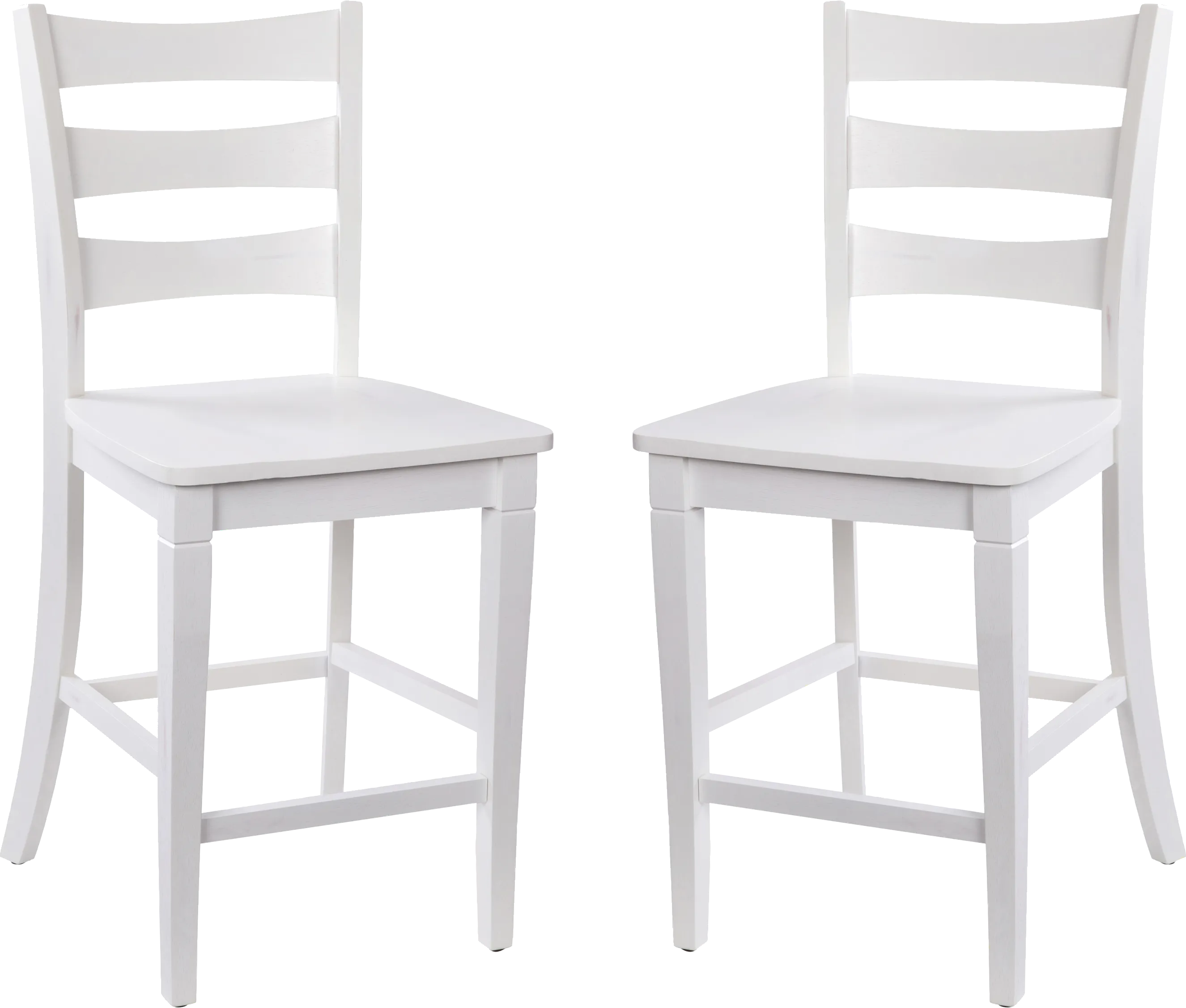 Madrona White Counter Height Stool, Set of 2 - Thumbnail - Image 1