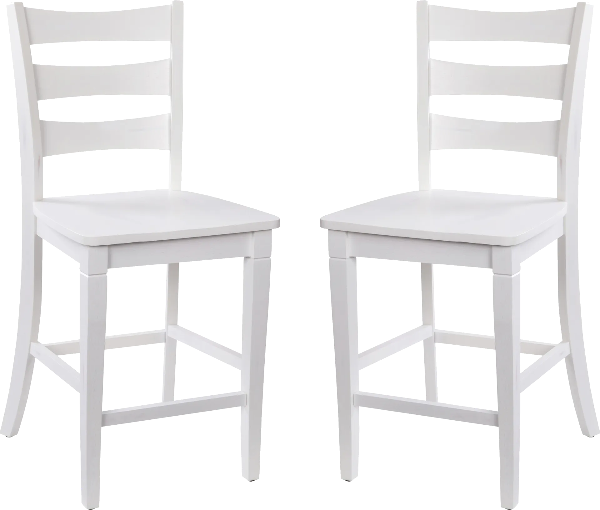 Madrona White Counter Height Stool, Set of 2 - Image 1
