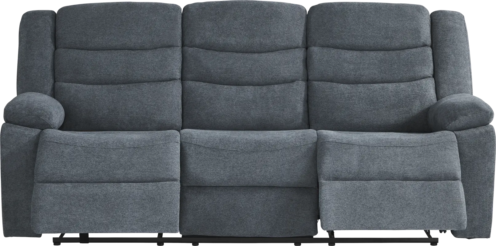 Swansea Blue Reclining Sofa