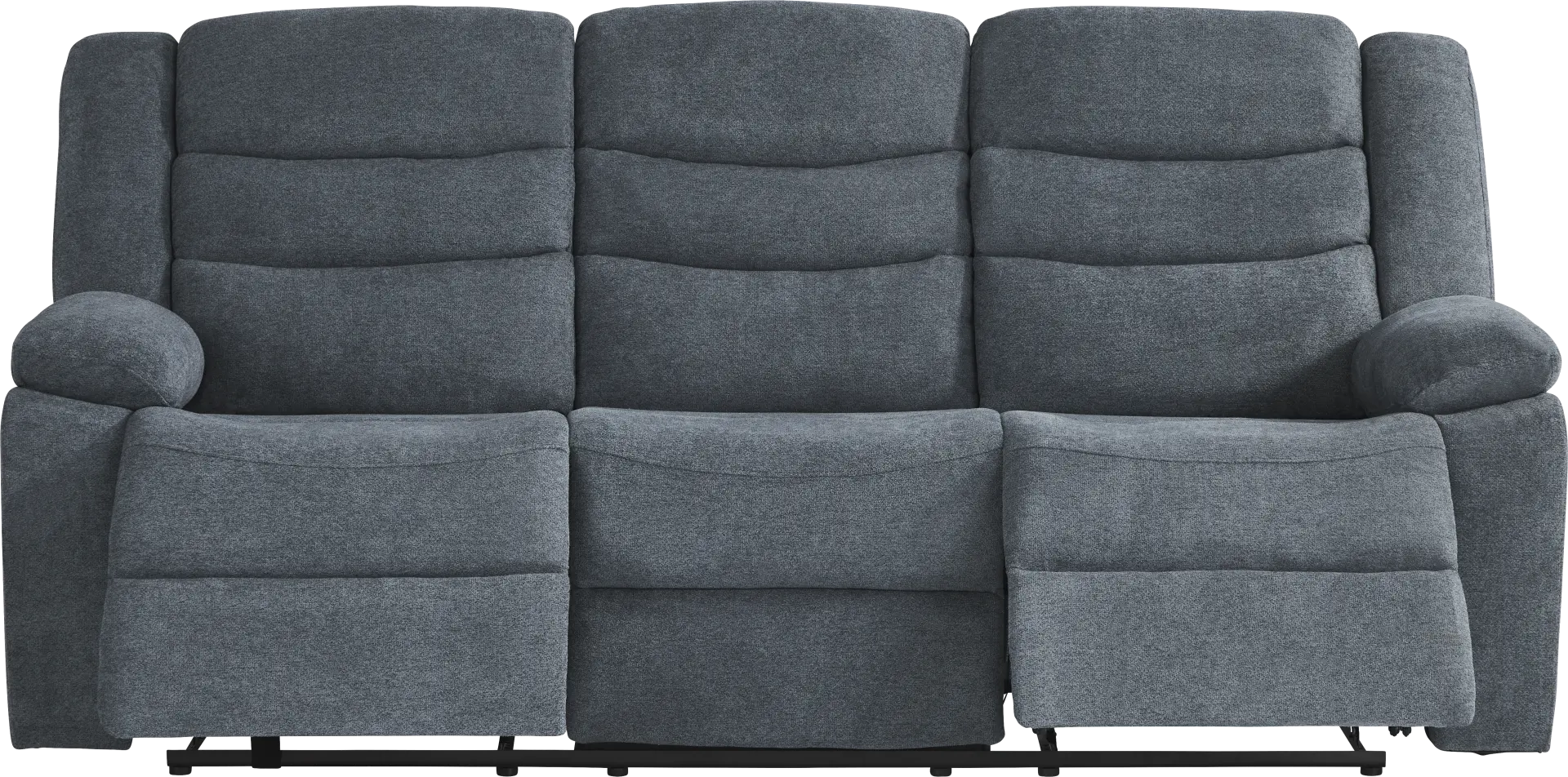 Swansea Blue Reclining Sofa