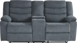 reclining console loveseat