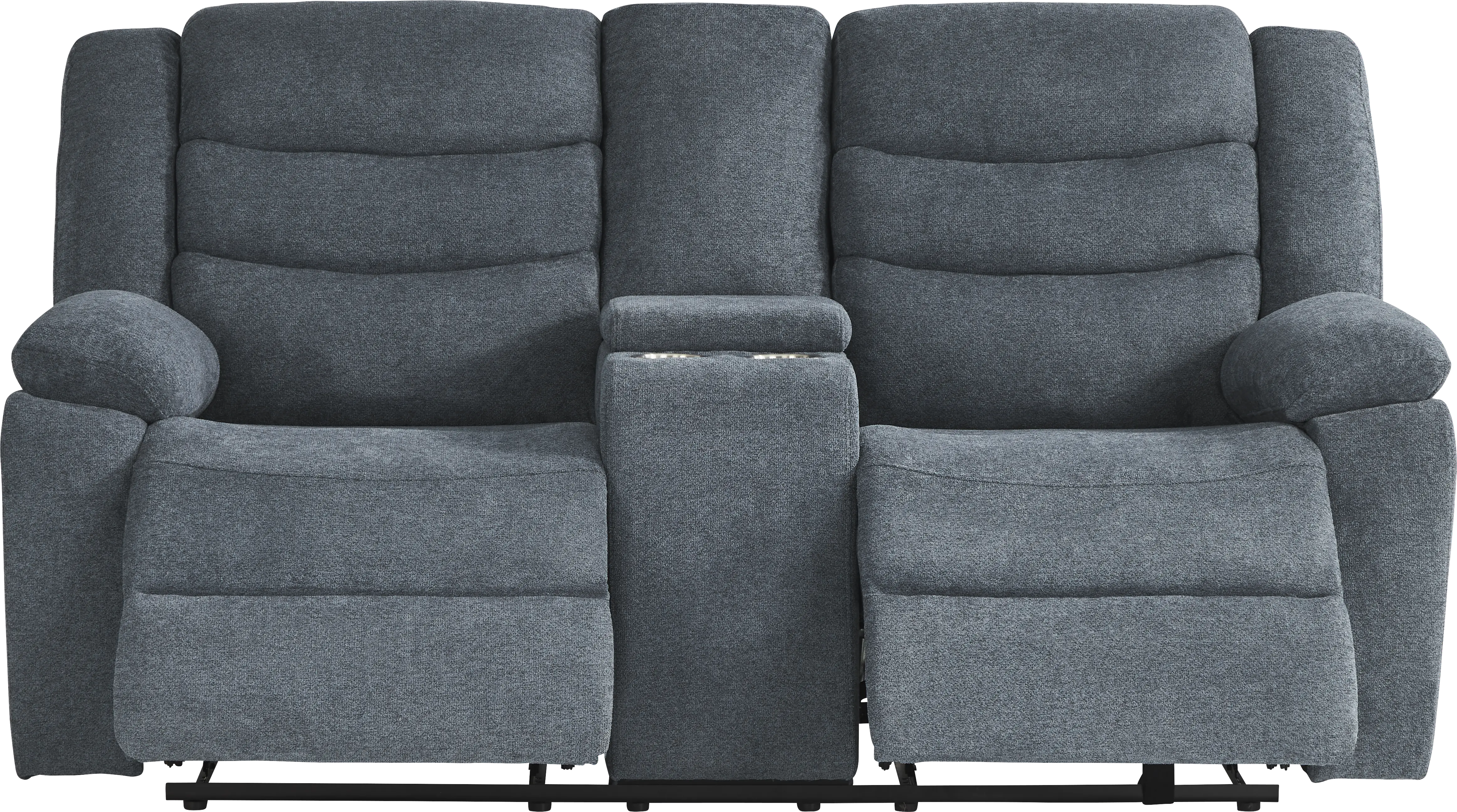 Swansea Blue 2 Pc Reclining Living Room - Thumbnail - Image 8