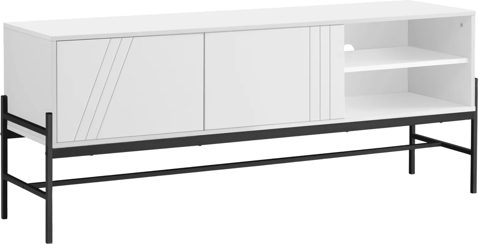 Myleen White 59 in. Console