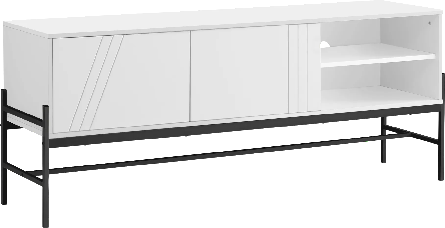 Myleen White 59 in. Console - Image 1