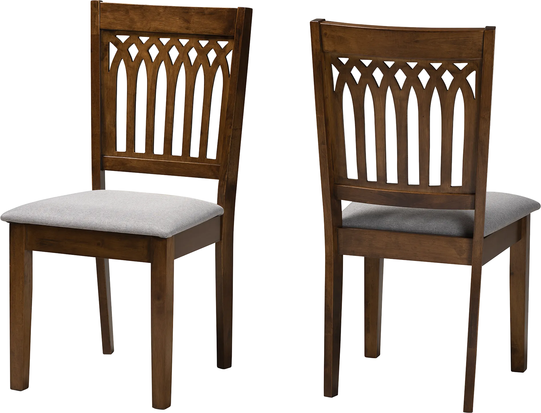 Salzedo Walnut Brown Dining Chair, Set of 2 - Thumbnail - Image 1