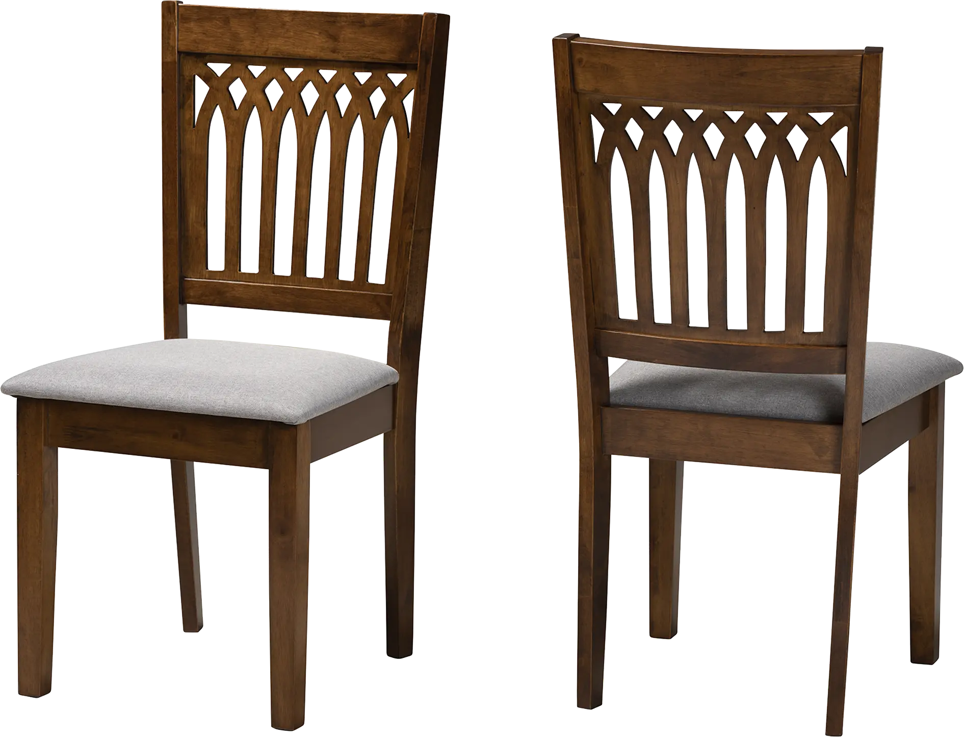 Salzedo Walnut Brown Dining Chair, Set of 2
