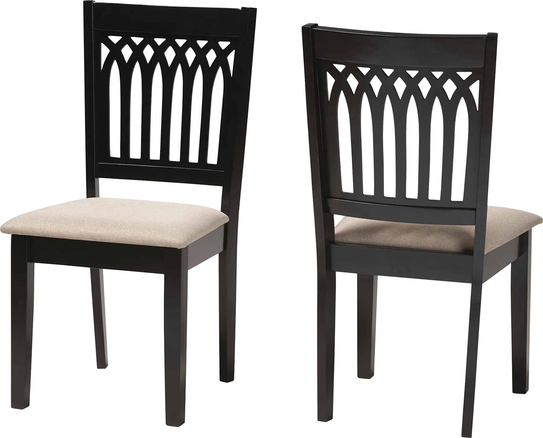 Salzedo Brown Dining Chair, Set of 2 - Thumbnail - Image 1