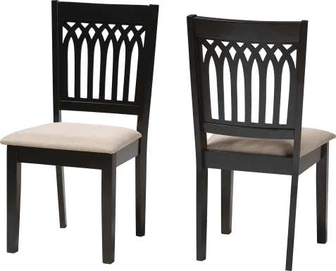 Salzedo Brown Dining Chair, Set of 2